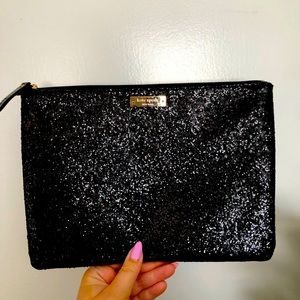 Black Glitter Kate Spade Clutch